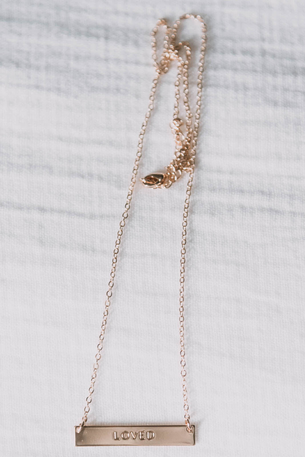 Loved Bar Necklace - Clothed in Love Boutique