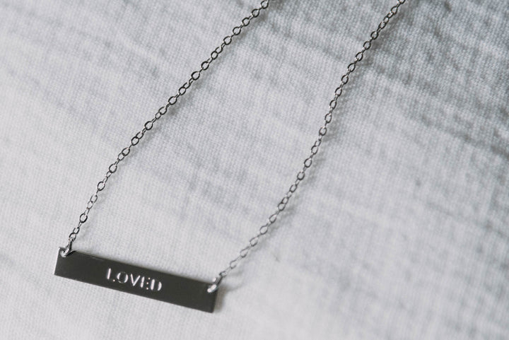 Loved Bar Necklace - Clothed in Love Boutique