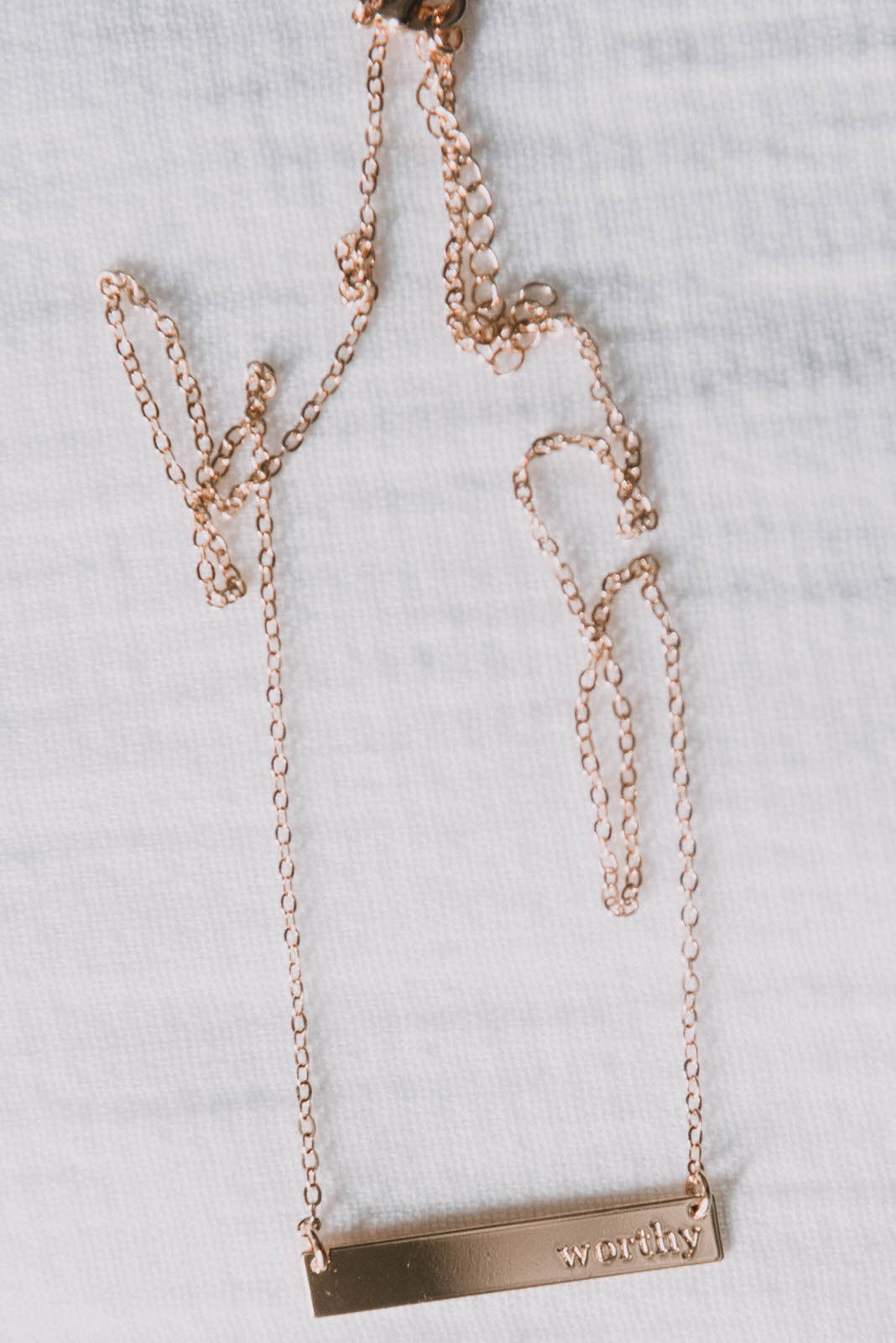 Worthy Bar Necklace - Clothed in Love Boutique