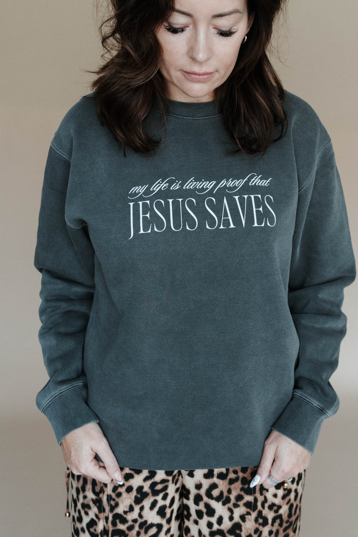 Jesus Saves Sweatshirt