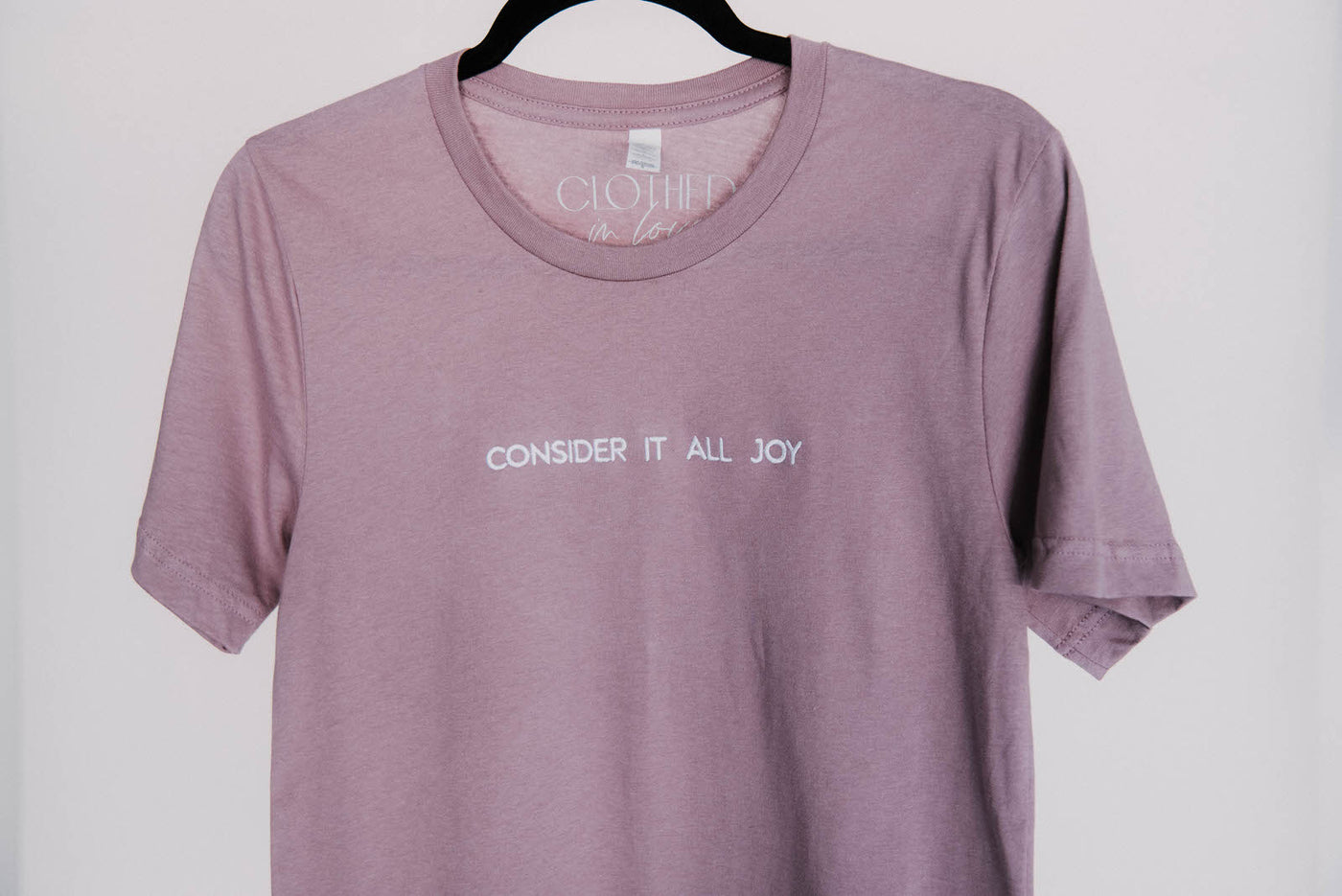 Consider It All Joy Embroidered Tee - Clothed in Love Boutique
