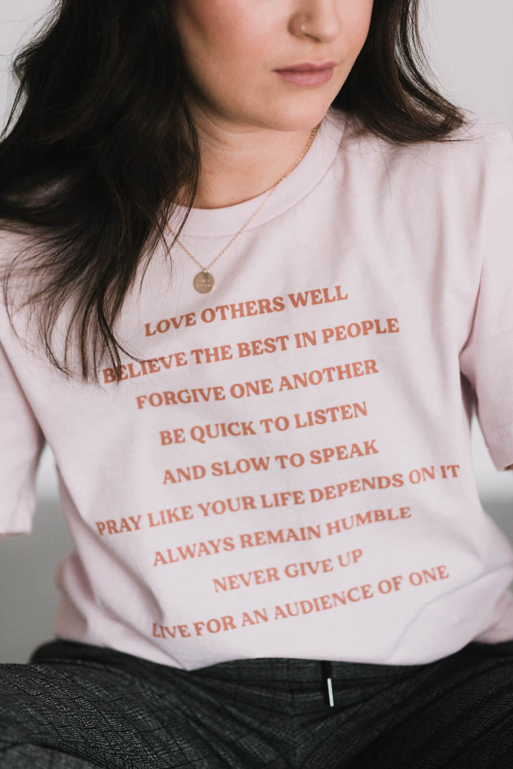 Words to Live By Tee - Clothed in Love Boutique