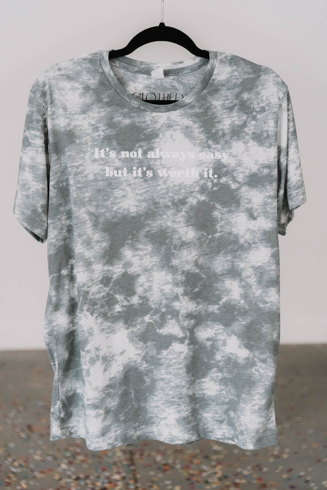 Worth It Tie-Dye Tee - Clothed in Love Boutique