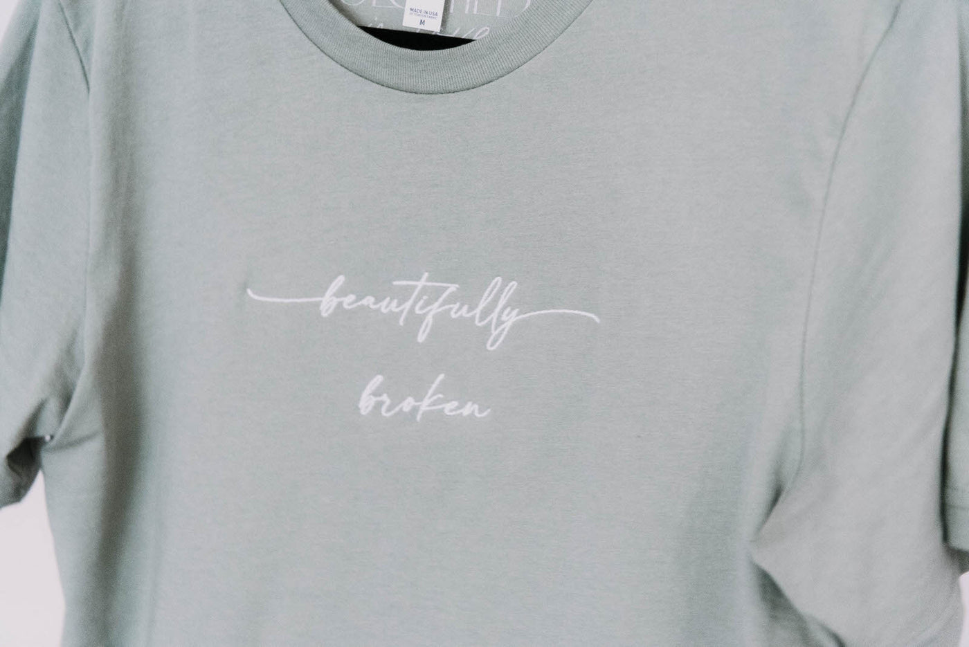Beautifully Broken Embroidered Tee - Clothed in Love Boutique