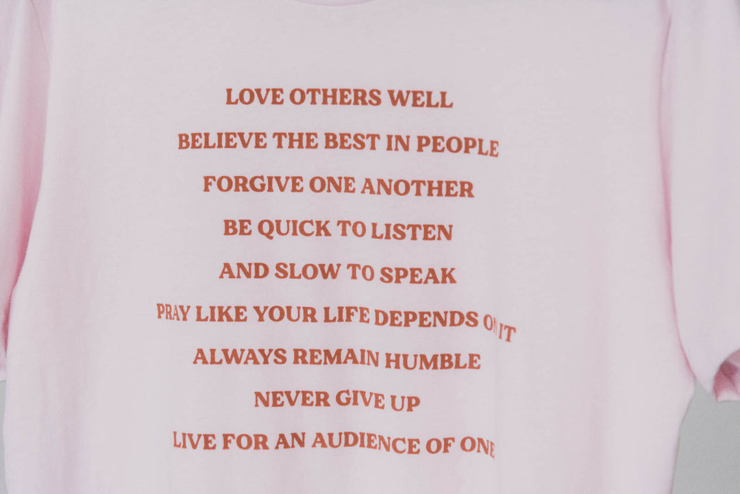 Words to Live By Tee - Clothed in Love Boutique