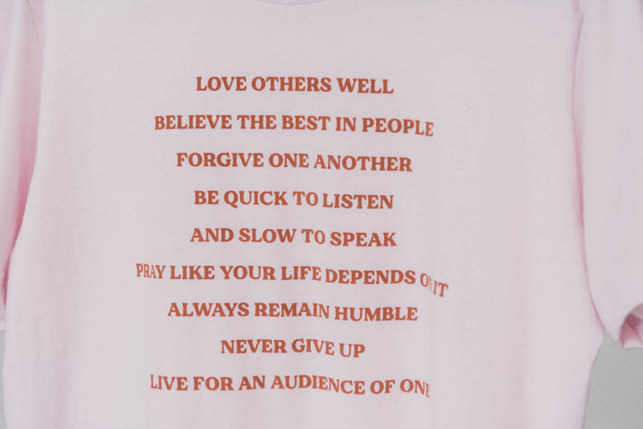 Words to Live By Tee - Clothed in Love Boutique