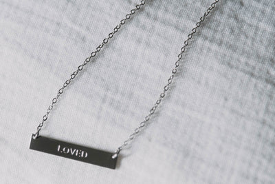 Loved Bar Necklace - Clothed in Love Boutique