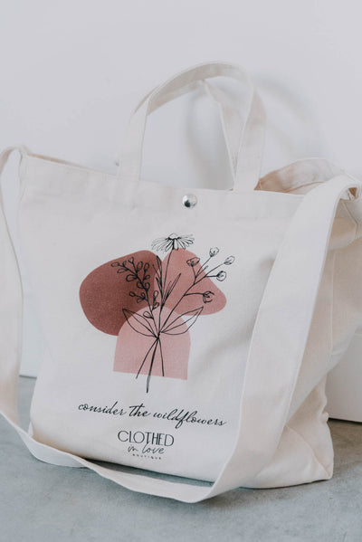 Consider the Wildflowers Tote Bag - Clothed in Love Boutique