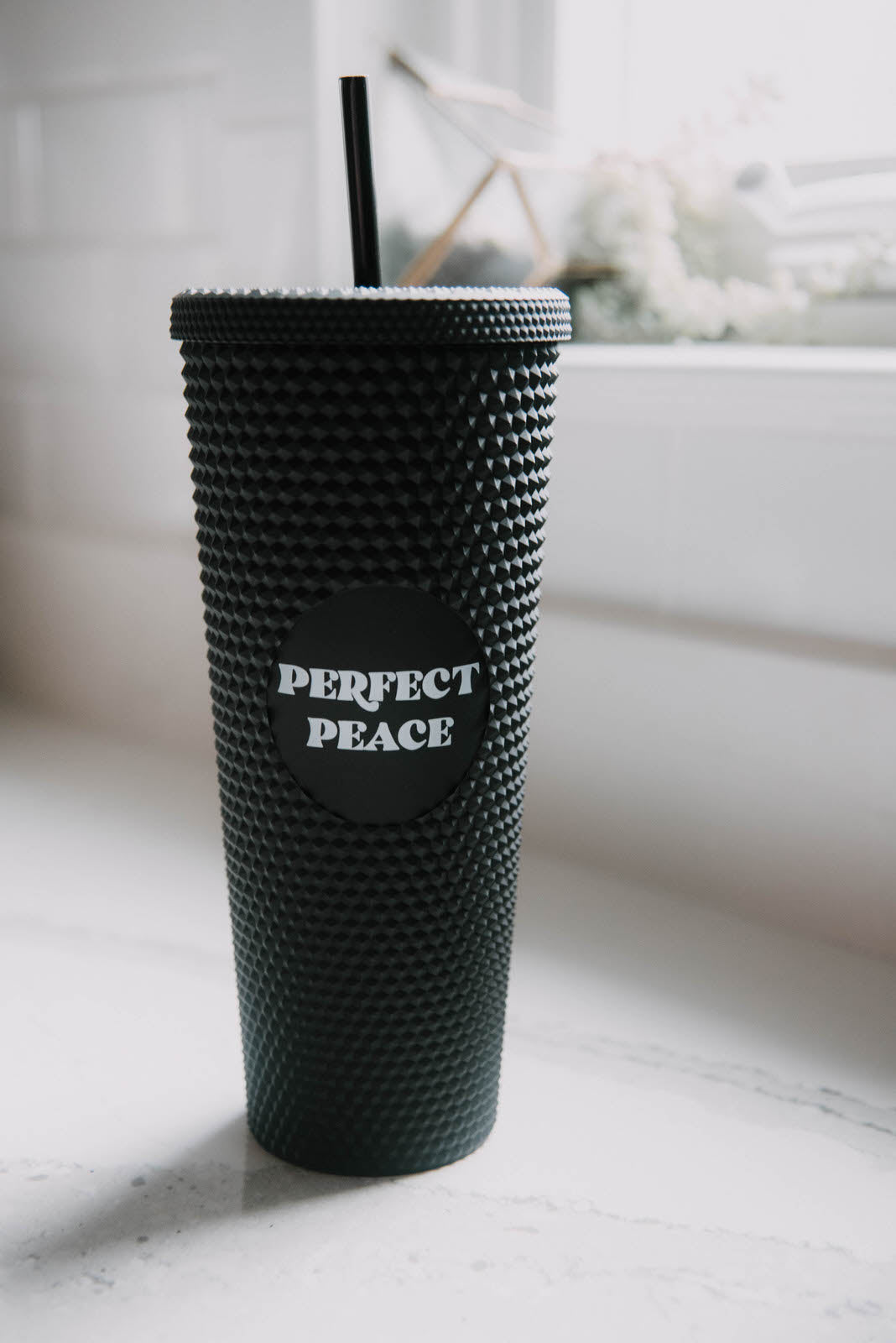 Clothed in Love Boutique Perfect Peace Studded Tumbler