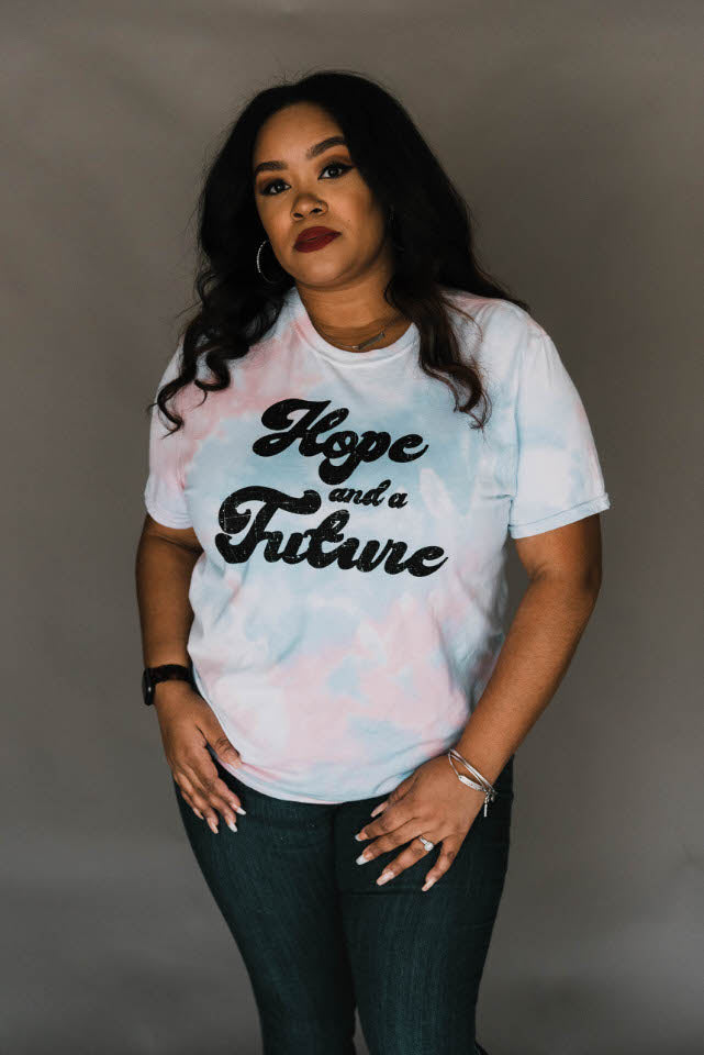 Hope and A Future Tie-Dye Tee - Clothed in Love Boutique