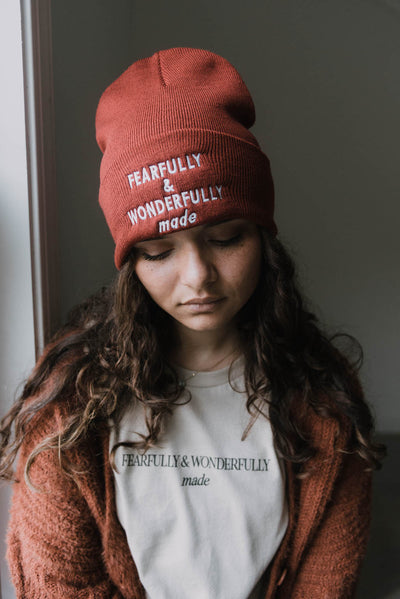 Fearfully & Wonderfully Made Embroidered Beanie