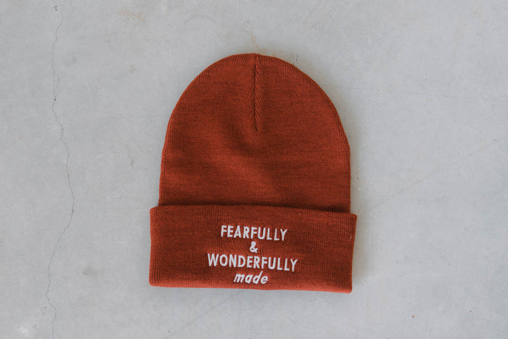 Fearfully & Wonderfully Made Embroidered Beanie