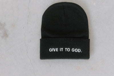 Give it to God Embroidered Beanie