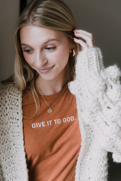Give it to God Embroidered Tee